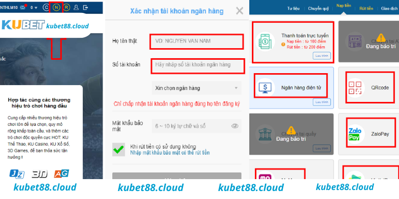 Rút tiền Kubet dễ dàng sau khi thắng lớn